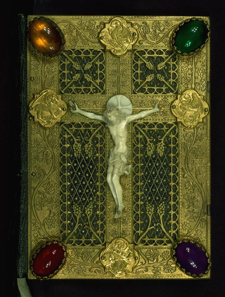 Book of Hours, Binding, Walters Manuscript W.184, Upper board outside