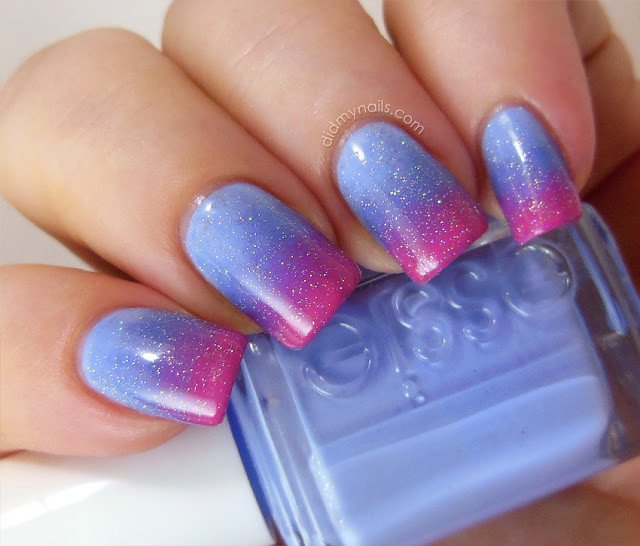 pink ombre nails