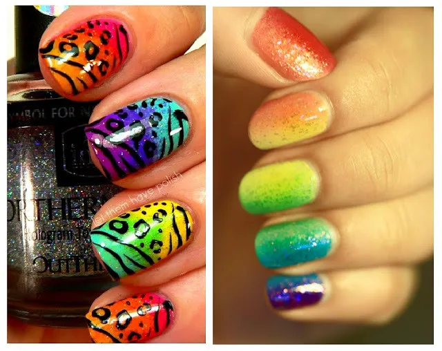 ombre nail manicure