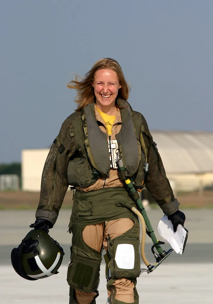 Female RAF Eurofighter Typhoon pilot Flt Lt Helen Seymour