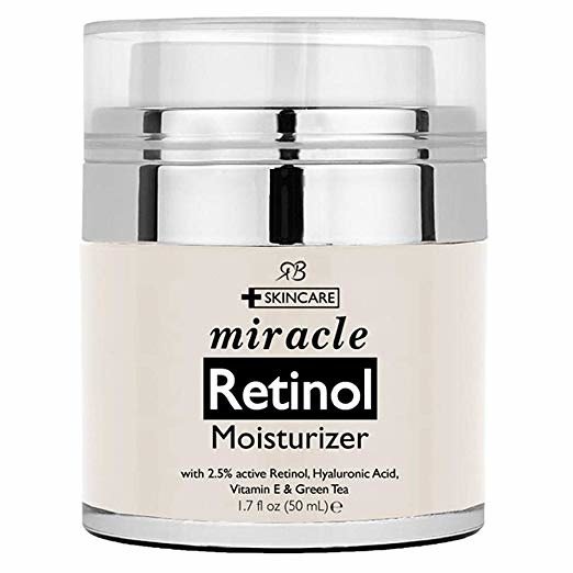 Retinol Moisturizer Cream for Face - with Retinol, Hyaluronic Acid, Vitamin E and Green Tea. Best Night and Day Moisturizing Cream 1.7 fl oz.