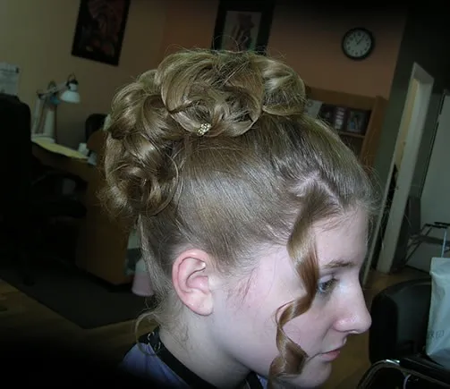 Wedding Hair Updo Styling
