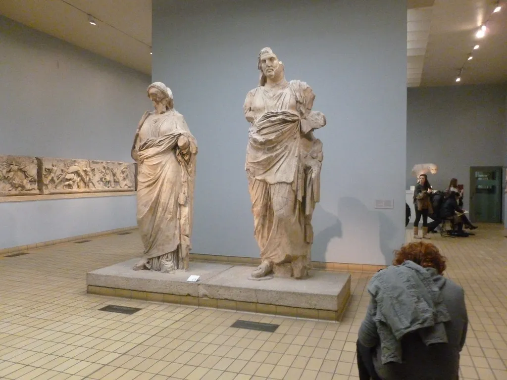 Possibly Statues of Mausollos and Artemisia - British Museum