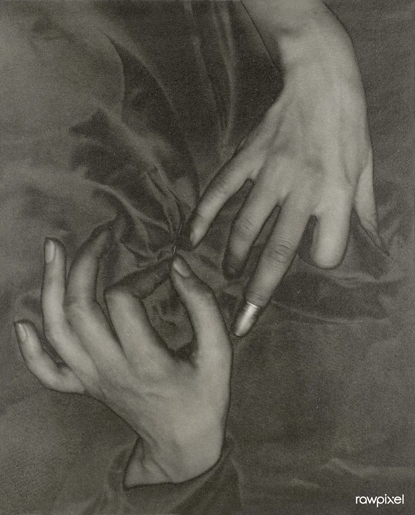 Georgia O’Keeffe - Hands and Thimble (1919) by Alfred Stieglitz. Original from The Art Institute of Chicago. Digitally enhanced by rawpixel.