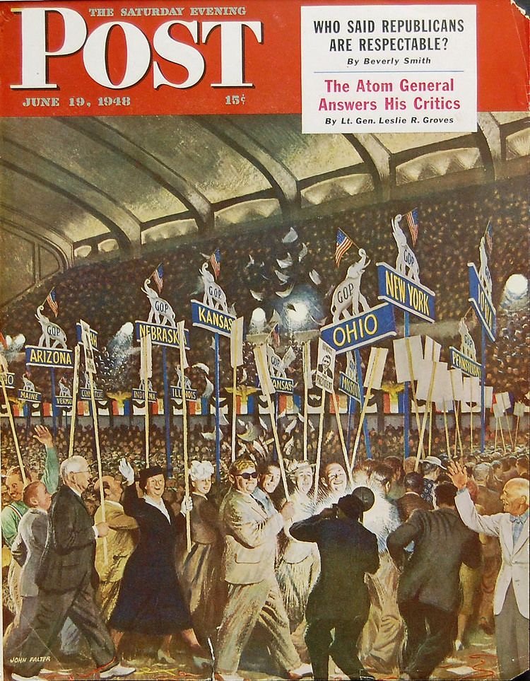 1948, 06/19 • John FALTER, Republican Convention 1948.