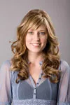 Long blonde hair with highlights
