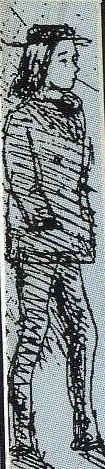 Caricature of Arthur Rimbaud drawn by Verlaine in 1872