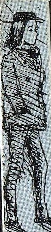 Caricature of Arthur Rimbaud drawn by Verlaine in 1872