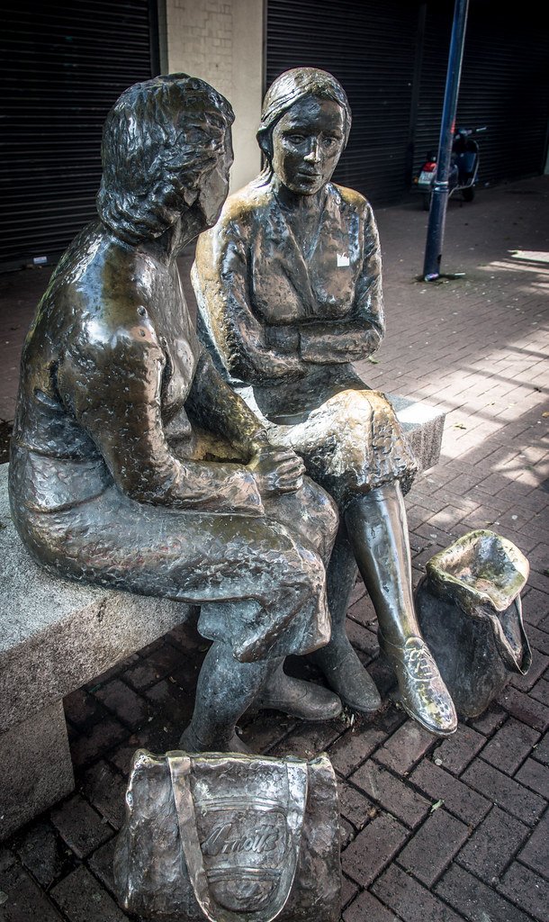 Two Women "The Hags With The Bags"