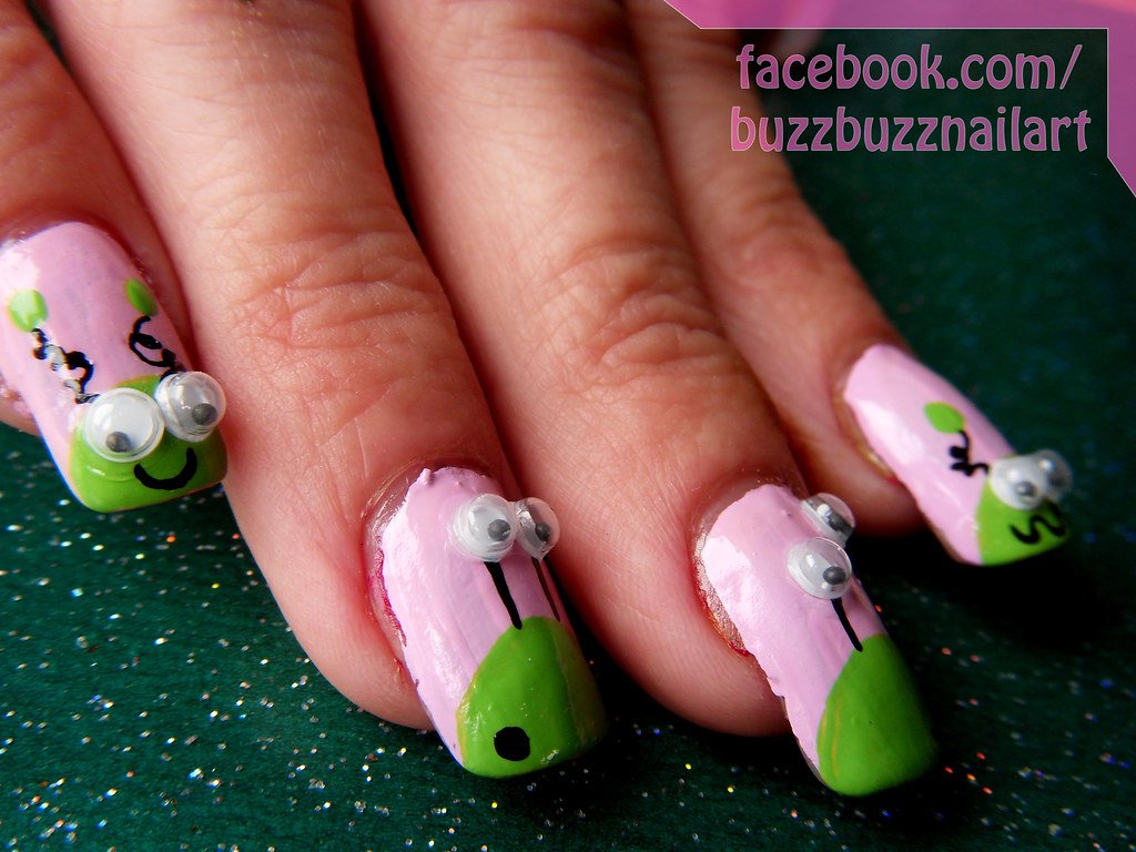 Funny Monster Nail Art