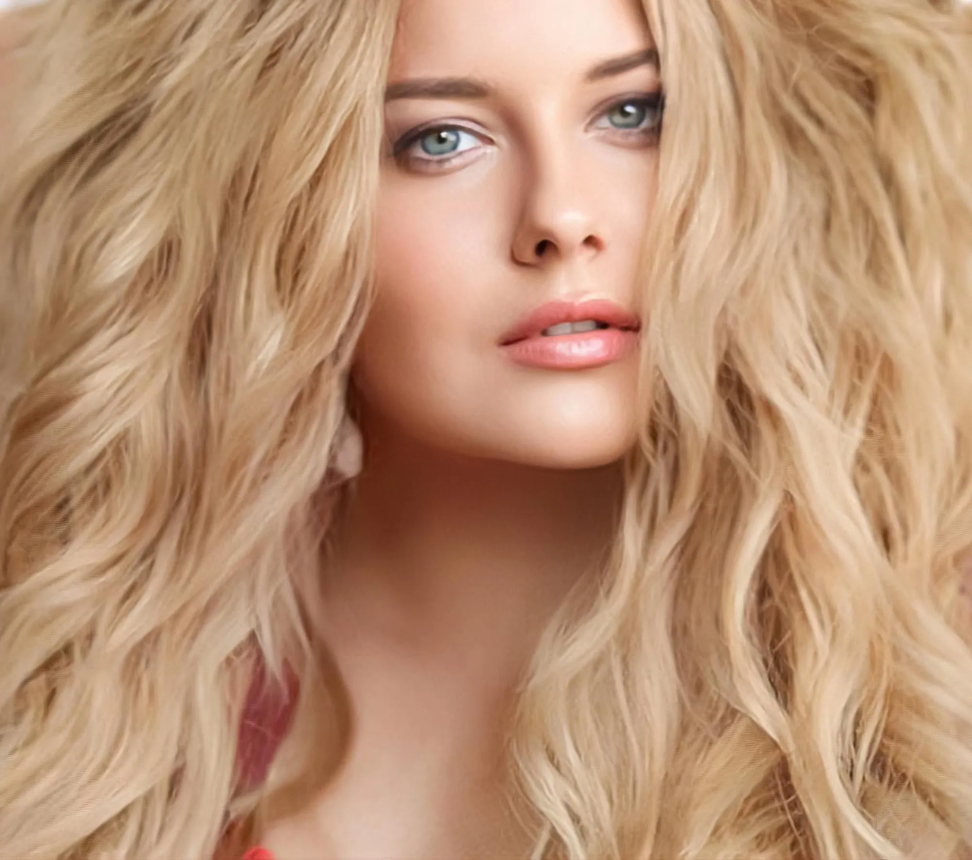 Hairstyle beauty and hair care beautiful blonde woman with long blond hair glamour portrait for hair salon and haircare