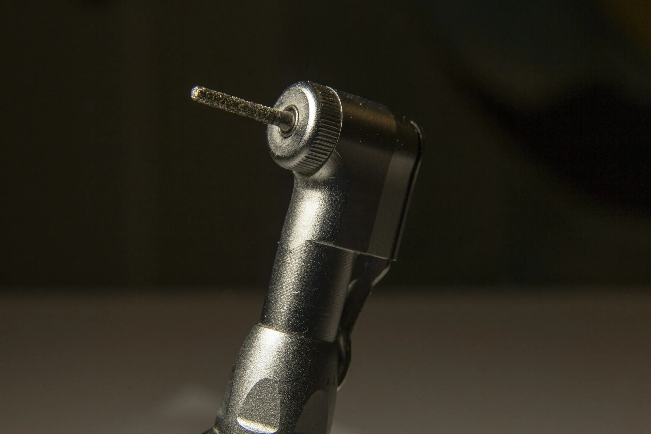 a close up of a metal object on a table
