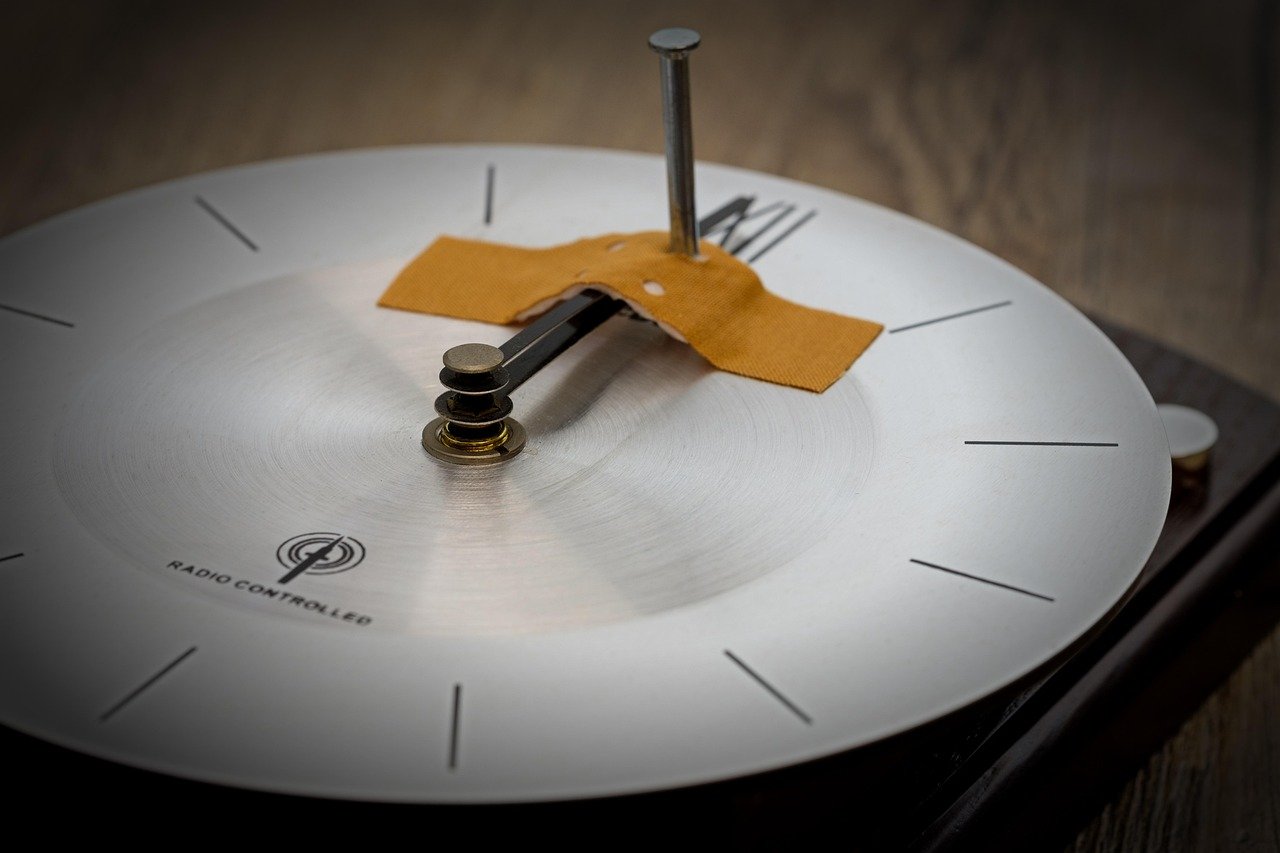 time, clock, pointer, clock face, transience, old, aging, stop, to stop, nail, duct tape, glue, keep, hold tight, destroy, repair, broken, defect, clock, nail, duct tape, duct tape, duct tape, duct tape, duct tape, glue, glue, destroy, destroy, defect, defect, defect