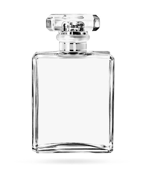 perfume bottle glass bottle for perfume and perfumery Vector illustration realistic 3d mockup