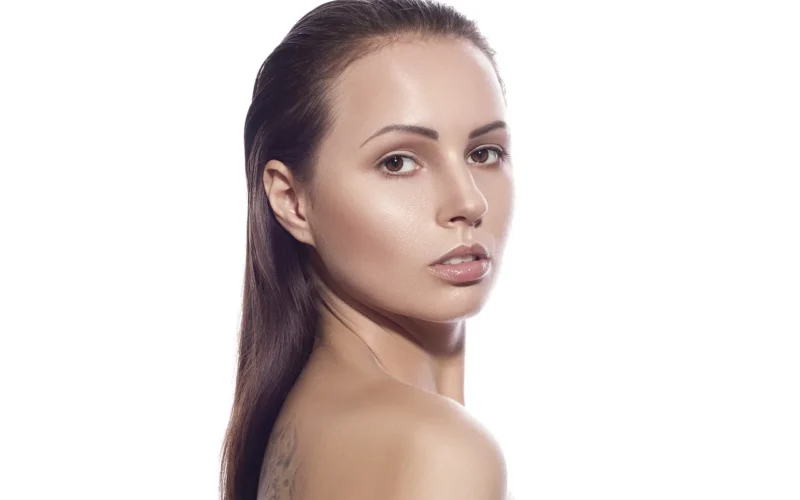 piękno, portrait, dziewczynka, skin, kobieta, skóra, młody, przyjemny, modelu, włosy, portret, wzrok, atrakcyjny, elegancki, młoda kobieta, czar